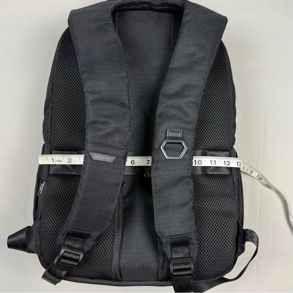 Solgaard Shore Tex Day Pack Backpack Black Ripstop Lightweight Laptop Section